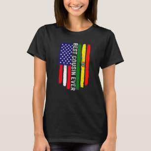 Amerikanische Flagge und Bolivien Bester Cousin je T-Shirt