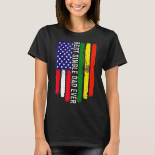 Amerikanische Flagge und Bolivien Flag Bester Sing T-Shirt