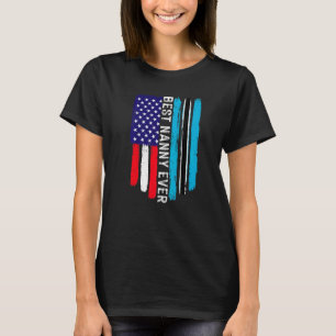 Amerikanische Flagge und Botswana-Flagge Bestes Gr T-Shirt