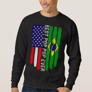 Amerikanische Flagge und Brasilien Flaggen Bester  Sweatshirt