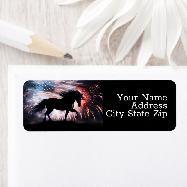 Amerikanische Flagge und Feuerwerk (Insitu)