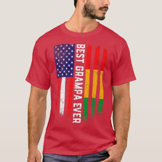 Amerikanische Flagge und Guinea Flag Beste Grampie T-Shirt