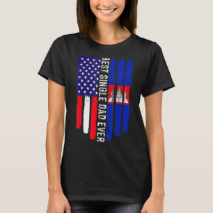 Amerikanische Flagge und Kambodscha Flag Bester Si T-Shirt
