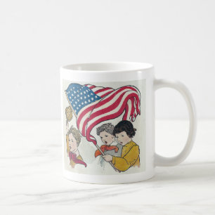 Amerikanische Flagge und Kinder Tasse