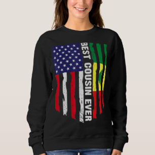 Amerikanische Flagge und Senegal-Flagge Bester Cou Sweatshirt
