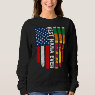 Amerikanische Flagge und Sri Lanka Flag Best Nana Sweatshirt
