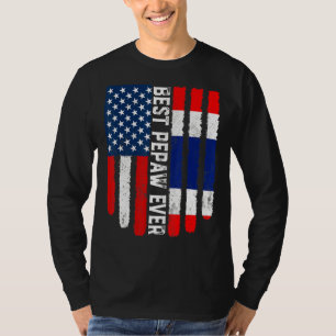 Amerikanische Flagge und Thailändische Flagge Best T-Shirt