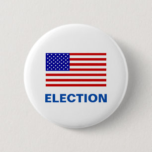 Amerikanische Flagge und Wahltext Button