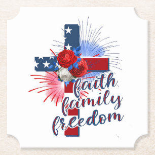 Amerikanische Flagge Untersetzer