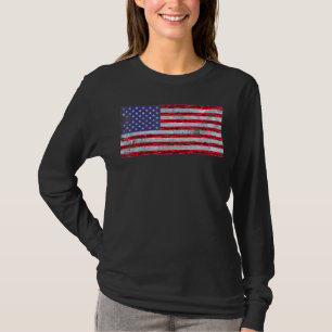 Amerikanische Flagge US Fisherman Alligator Gar Fi T-Shirt