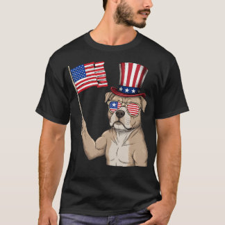 Amerikanische Flagge USA-Flagge Rot Weiß Blau Patr T-Shirt