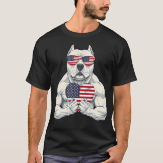 Amerikanische Flagge USA-Flagge Rot Weiß Blau Patr T-Shirt