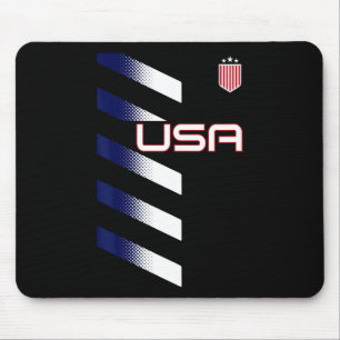 Amerikanische Flagge USA Fußball Stars and Stripes Mousepad