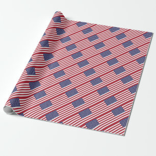 Amerikanische Flagge - USA Geschenkpapier