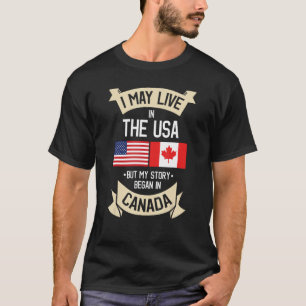 Amerikanische Flagge USA Kanada Geschenkidee T - S T-Shirt