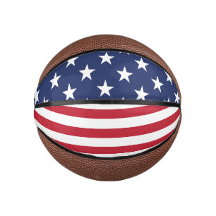 Amerikanische Flagge USA Mini Basketball