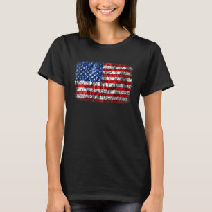 Amerikanische Flagge USA Patriotisch für uns Männe T-Shirt