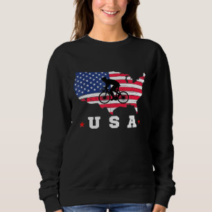Amerikanische Flagge - USA - Patriotische Sportfla Sweatshirt