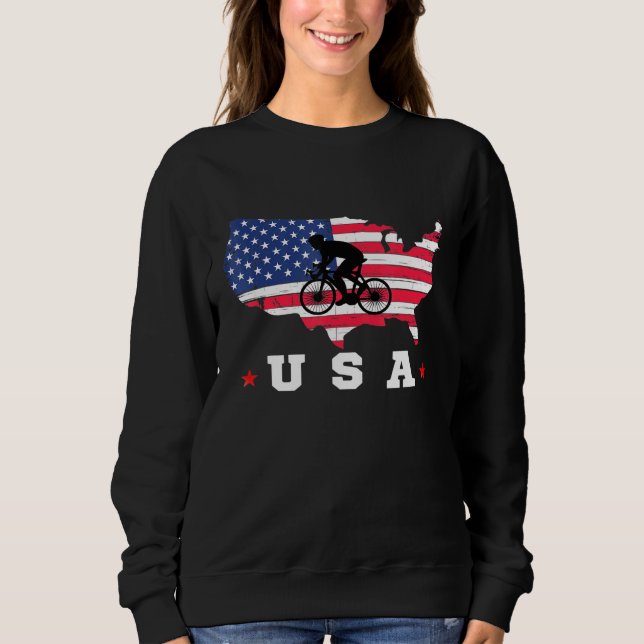 Amerikanische Flagge - USA - Patriotische Sportfla Sweatshirt (Vorderseite)