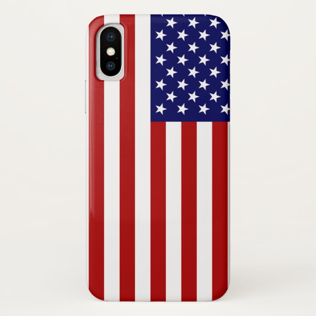 Amerikanische Flagge USA patriotisches Amerika Case-Mate iPhone Hülle (Rückseite)