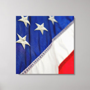 Amerikanische Flagge USA Red White Blue Leinwanddruck
