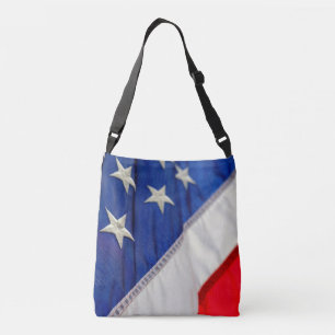Amerikanische Flagge USA Red White Blue Tragetaschen Mit Langen Trägern