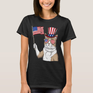 Amerikanische Flagge USA Rot Weiß Blau Patriotisch T-Shirt