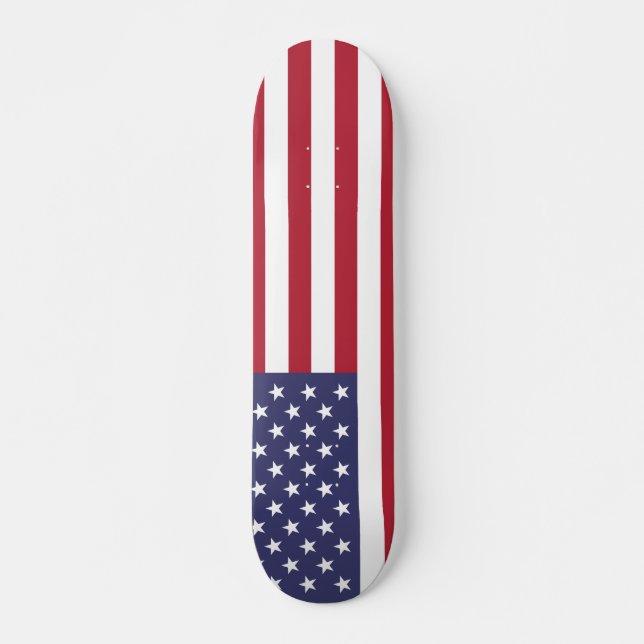 Amerikanische Flagge USA Unabhängigkeit Patriotisc Skateboard (Vorne)