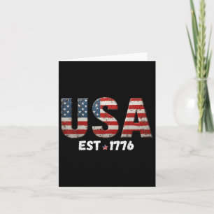 Amerikanische Flagge USA US 4. Karte