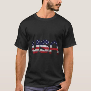 Amerikanische Flagge USA US 4. T-Shirt