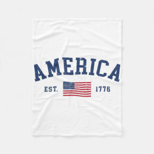 Amerikanische Flagge USA Vereinigte Staaten von Am Fleecedecke