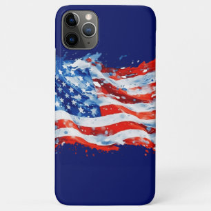 Amerikanische Flagge USA Wasserfarbe 4. Juli Case-Mate iPhone Hülle