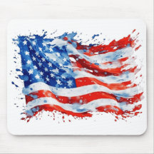 Amerikanische Flagge USA Wasserfarbe 4. Juli