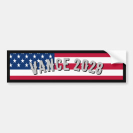 Amerikanische Flagge Vance 2028 Autoaufkleber