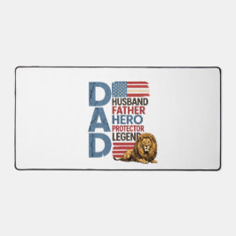 Amerikanische Flagge Vater Löwe Patriotisches T-Sh Schreibtischunterlage