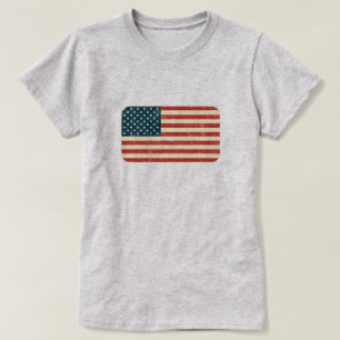 Amerikanische Flagge verblasst T-Shirt