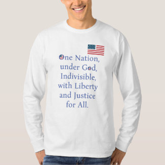 Amerikanische Flagge/Versprechen T-Shirt