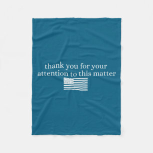 Amerikanische Flagge Vielen Dank für Ihre Aufmerks Fleecedecke