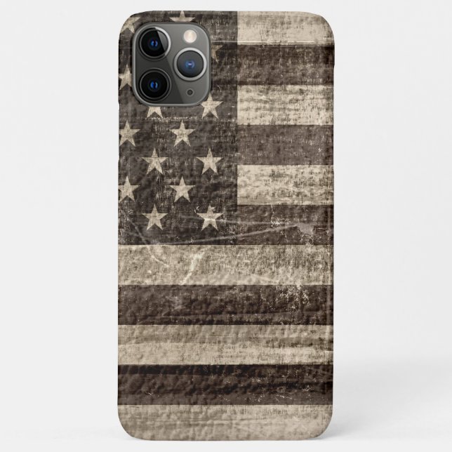 Amerikanische Flagge Vintag Case-Mate iPhone Hülle (Rückseite)