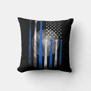 Amerikanische Flagge Vintage Baseballflagge Dad Mo Kissen