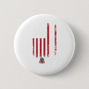 Amerikanische Flagge Vintage-Design Trump 2024 Adl Button