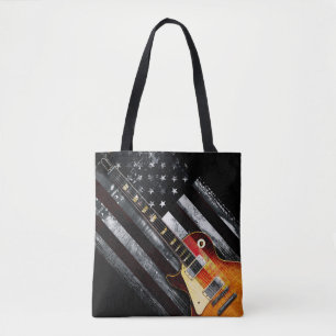 Amerikanische Flagge Vintage-Elektrogitarre