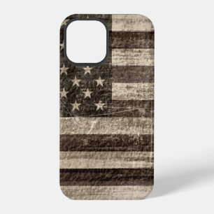 Amerikanische Flagge Vintage iPhone 12 Pro Hülle