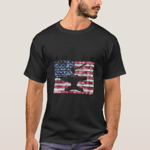 Amerikanische Flagge Vintage Patriotischer Schmied T-Shirt