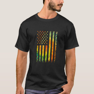 Amerikanische Flagge Vintage Tie Dye USA Patriotis T-Shirt