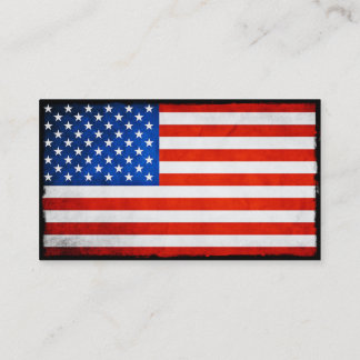 Amerikanische Flagge Visitenkarte