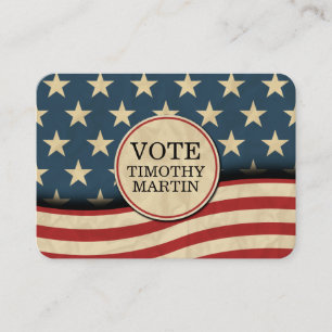 Amerikanische Flagge Visitenkarte