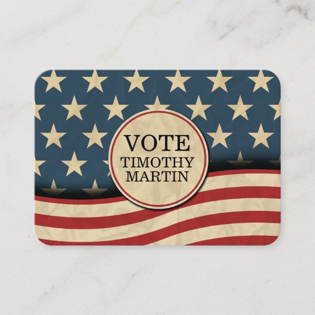 Amerikanische Flagge Visitenkarte (Vorderseite)