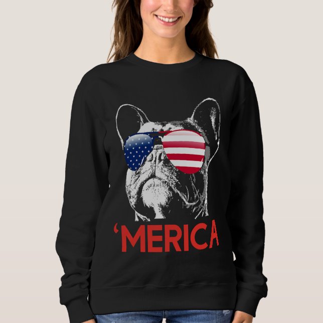 Amerikanische Flagge von Merica Sweatshirt (Vorderseite)