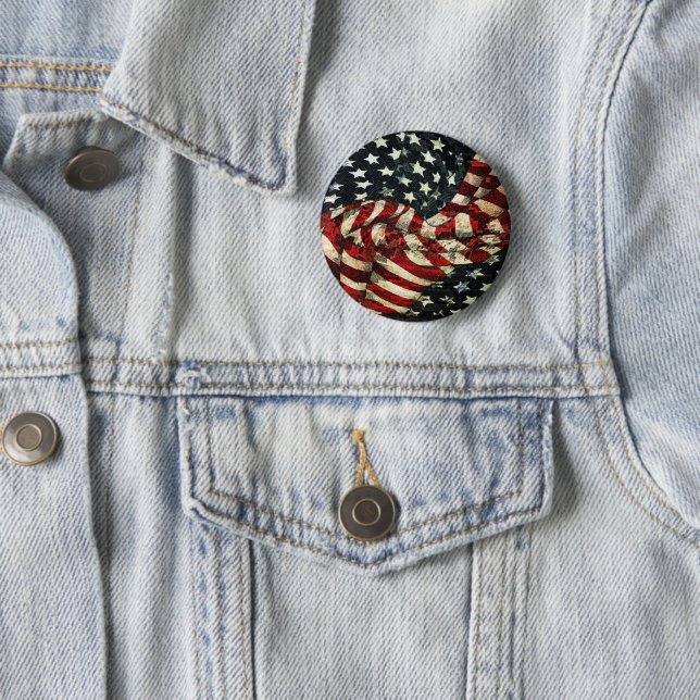 Amerikanische Flagge von Shirley Taylor Button (Beispiel)